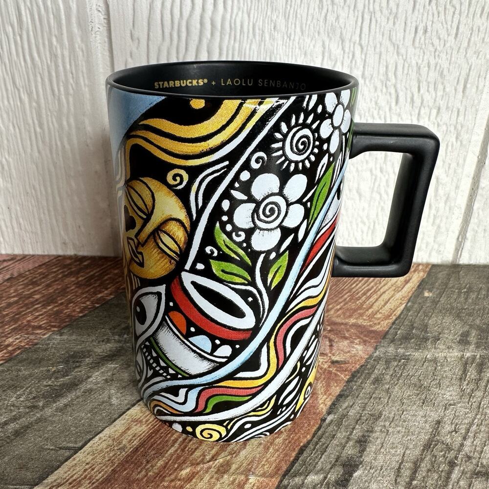 Starbucks Limited Edition Laolu Senbanjo 2018 Coffee Stories Mug Cup 12 oz